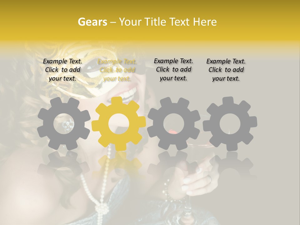 Businessman Hand Speech PowerPoint Template