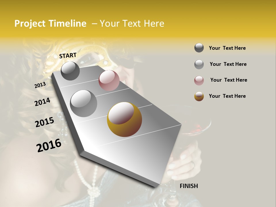 Businessman Hand Speech PowerPoint Template