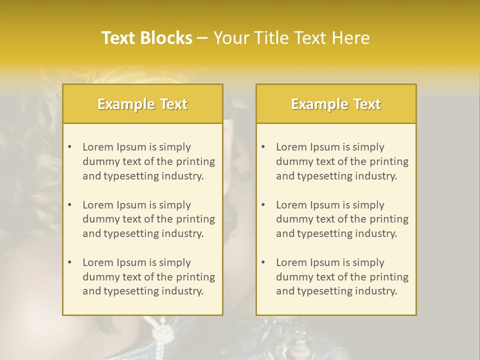 Businessman Hand Speech PowerPoint Template