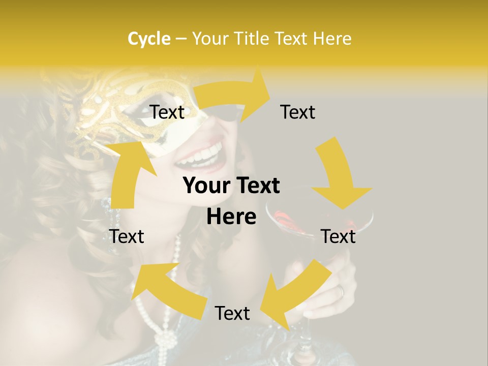 Businessman Hand Speech PowerPoint Template