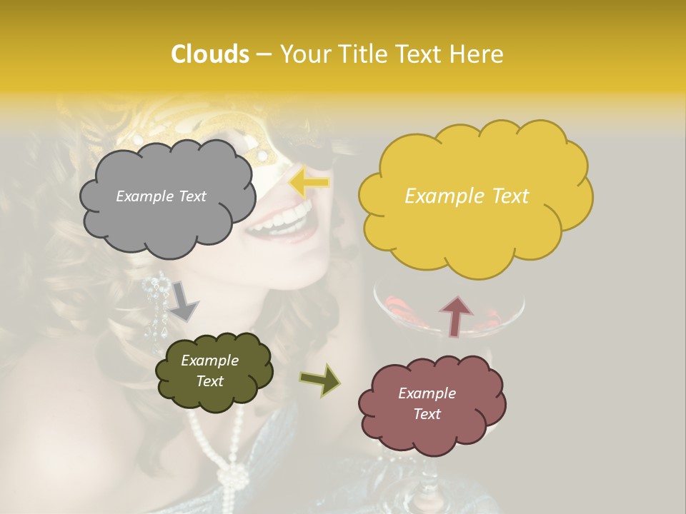 Businessman Hand Speech PowerPoint Template