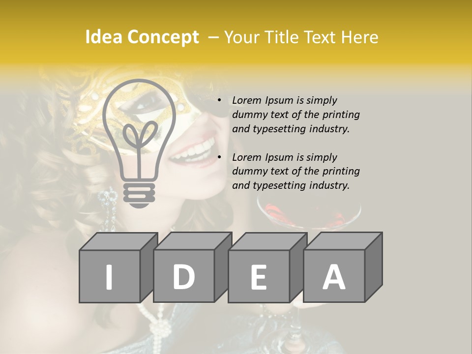 Businessman Hand Speech PowerPoint Template