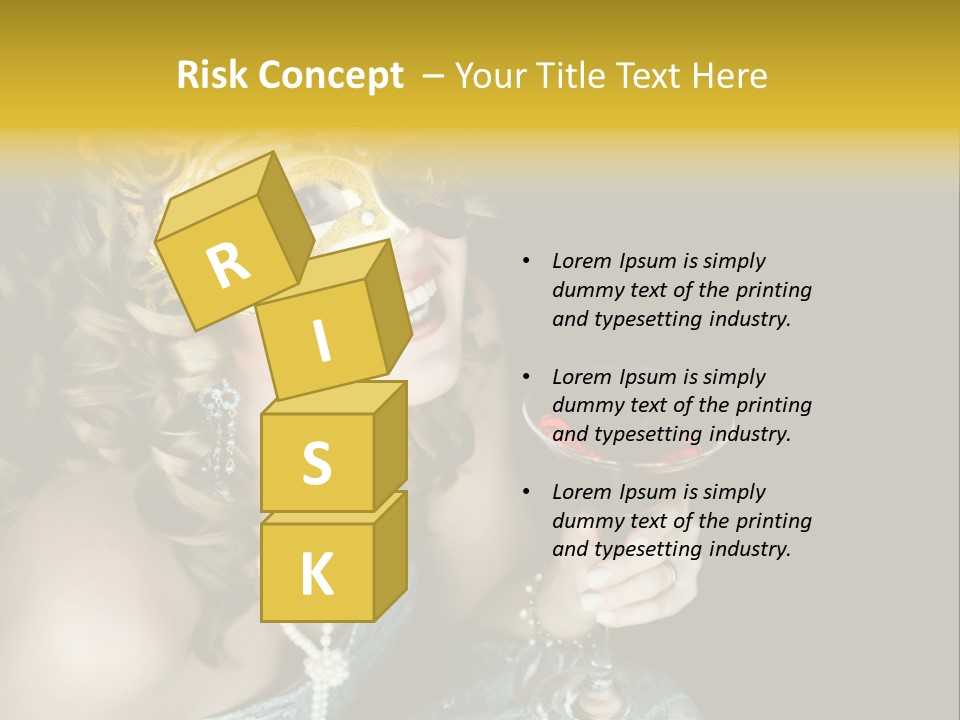 Businessman Hand Speech PowerPoint Template