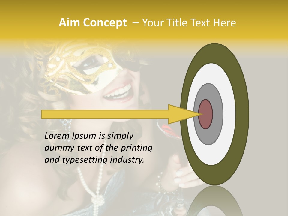 Businessman Hand Speech PowerPoint Template