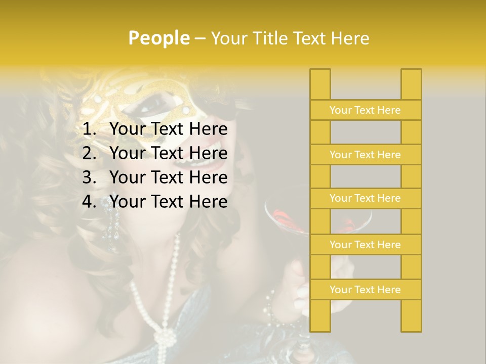 Businessman Hand Speech PowerPoint Template