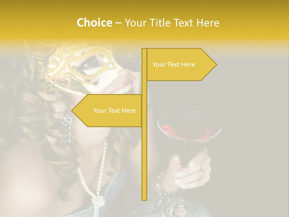 Businessman Hand Speech PowerPoint Template