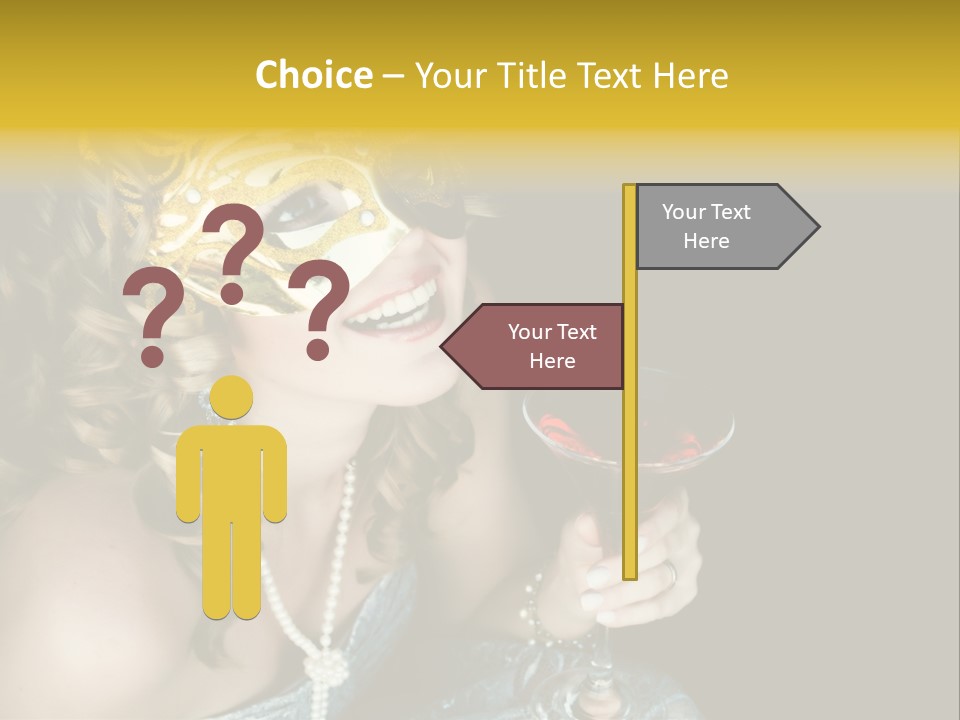 Businessman Hand Speech PowerPoint Template