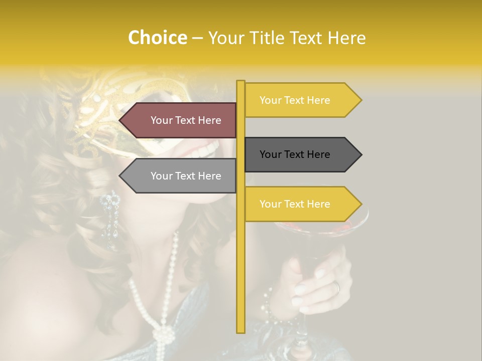 Businessman Hand Speech PowerPoint Template