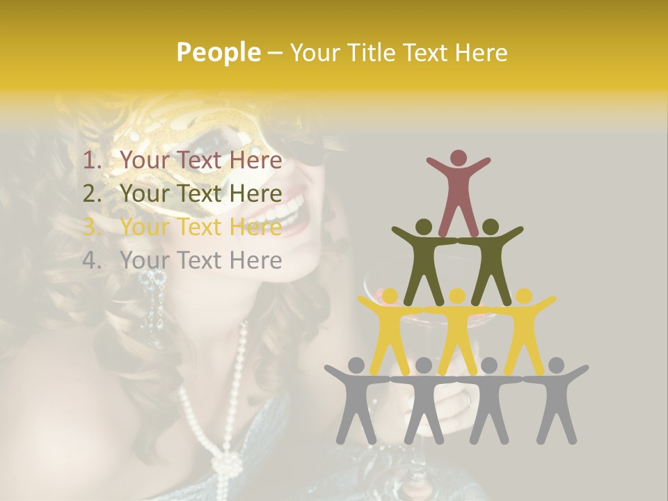 Businessman Hand Speech PowerPoint Template