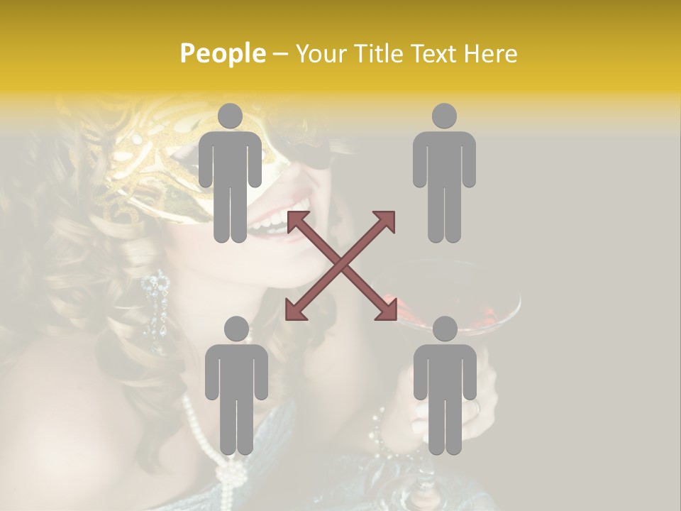 Businessman Hand Speech PowerPoint Template