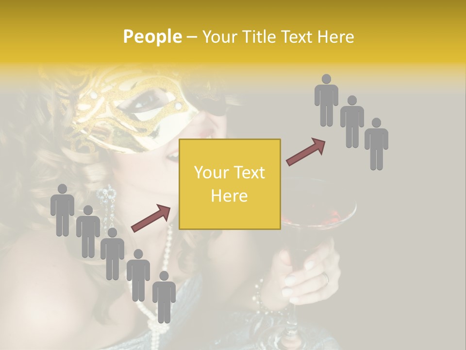 Businessman Hand Speech PowerPoint Template