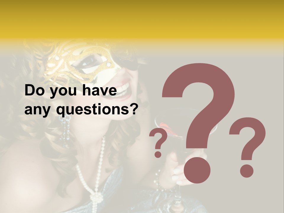 Businessman Hand Speech PowerPoint Template