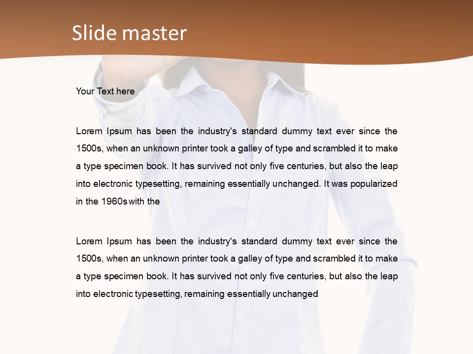 Girl Background Wait PowerPoint Template