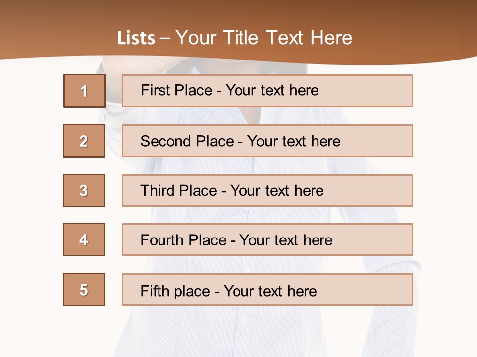 Girl Background Wait PowerPoint Template