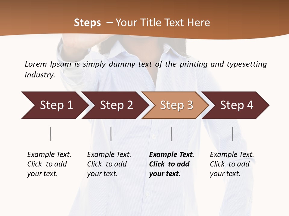 Girl Background Wait PowerPoint Template