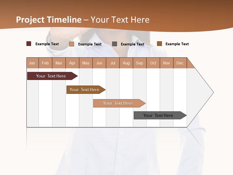 Girl Background Wait PowerPoint Template