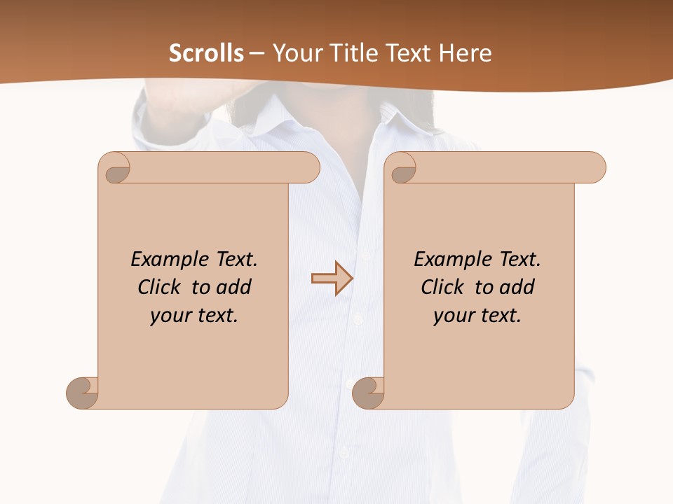 Girl Background Wait PowerPoint Template