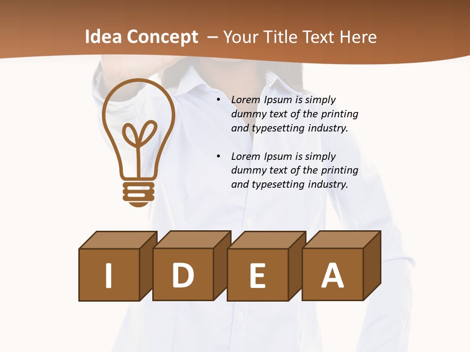 Girl Background Wait PowerPoint Template