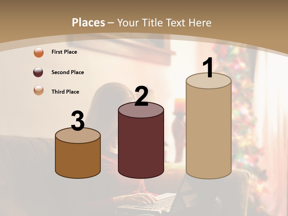 Female Online Web PowerPoint Template
