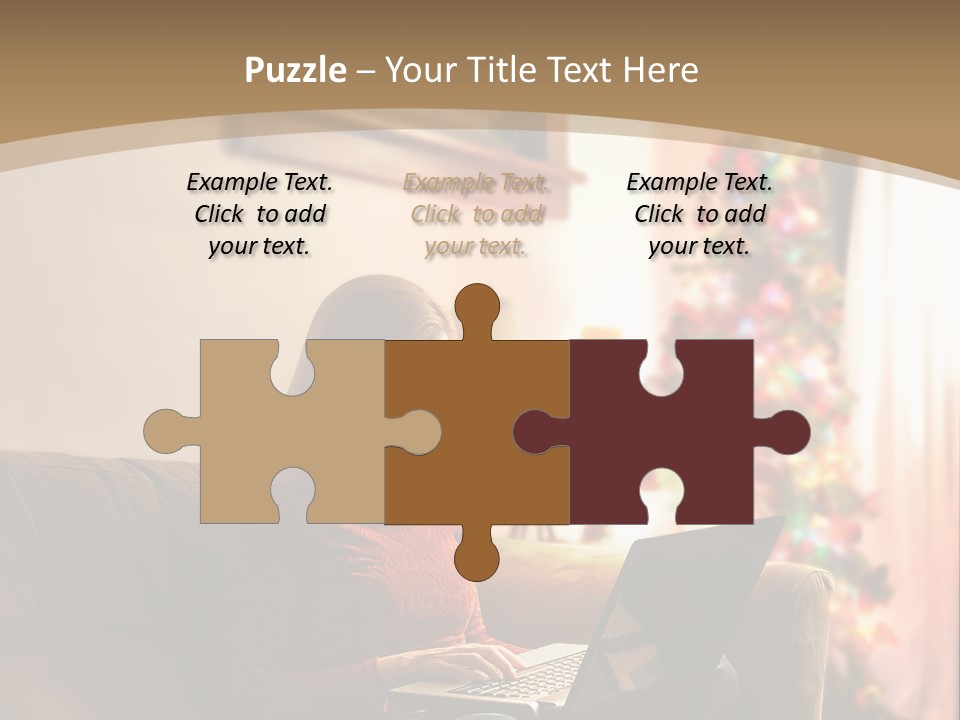 Female Online Web PowerPoint Template