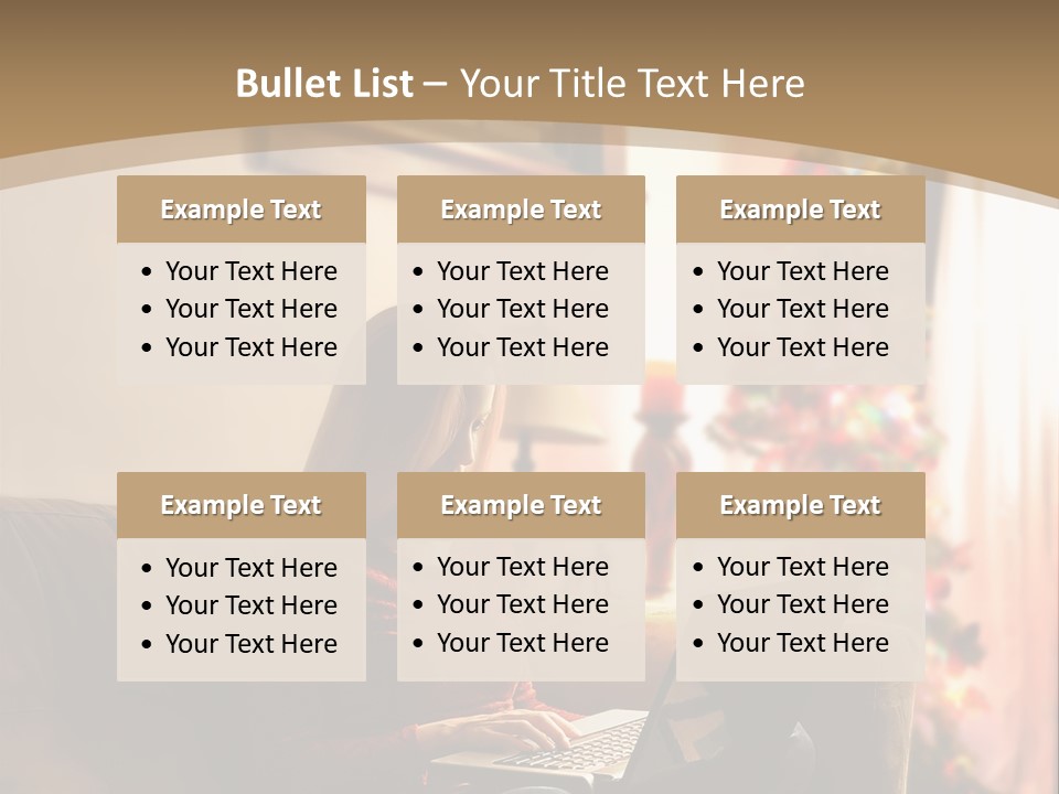 Female Online Web PowerPoint Template