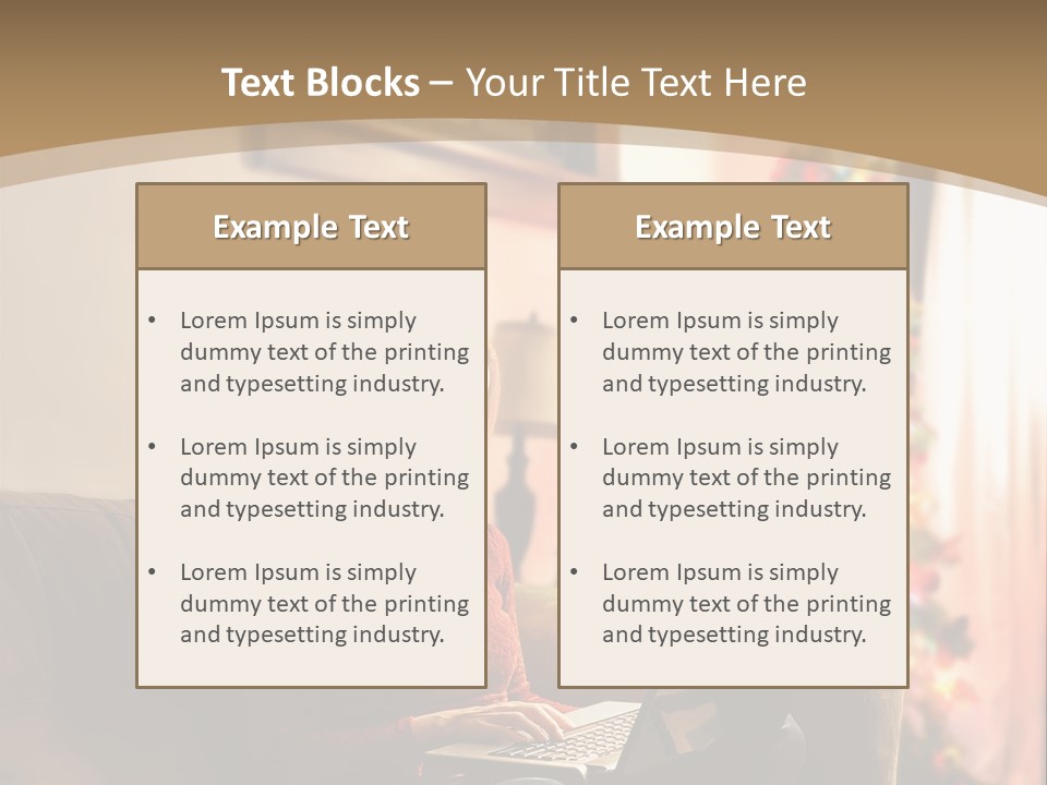 Female Online Web PowerPoint Template