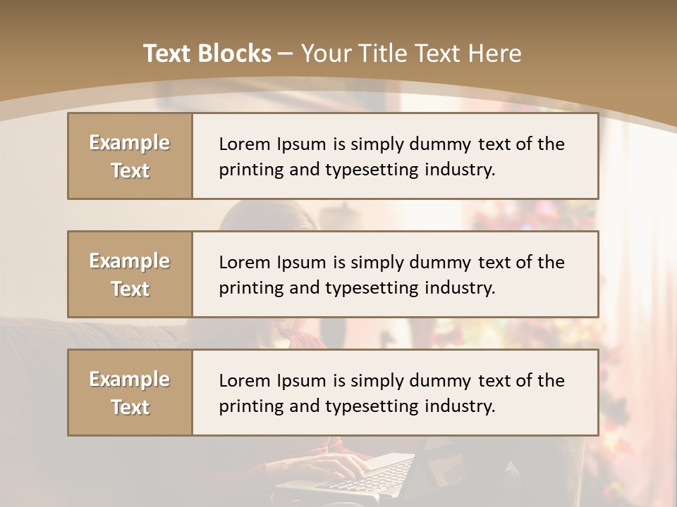 Female Online Web PowerPoint Template