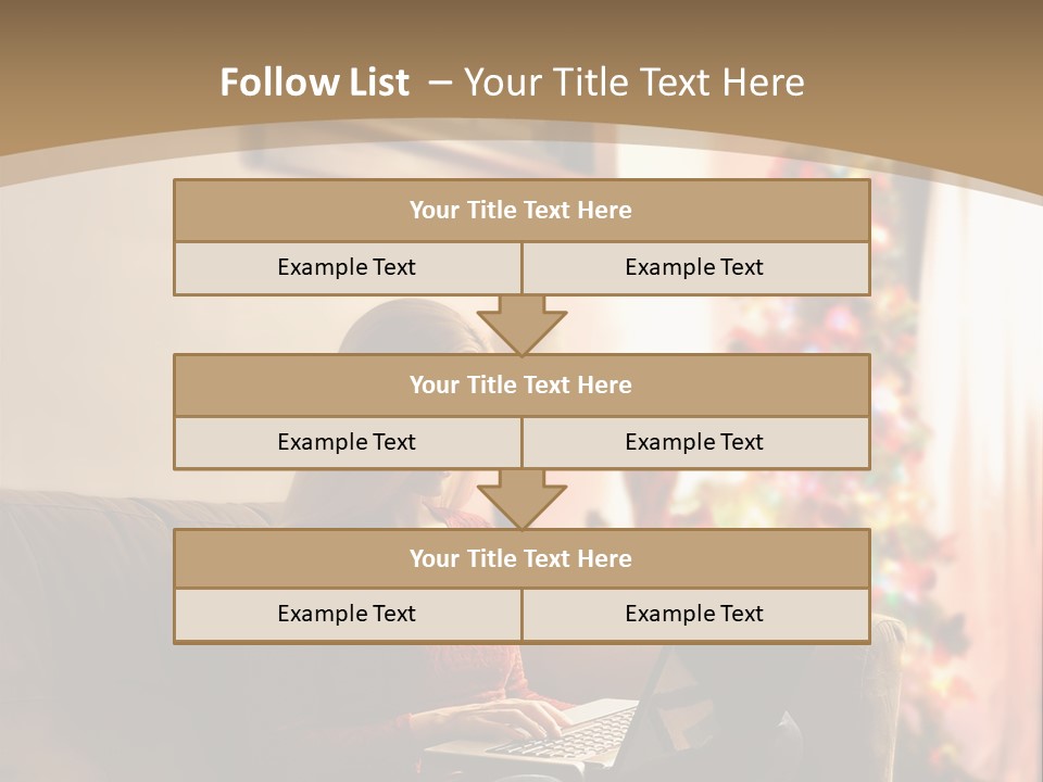 Female Online Web PowerPoint Template