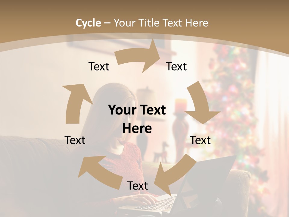 Female Online Web PowerPoint Template