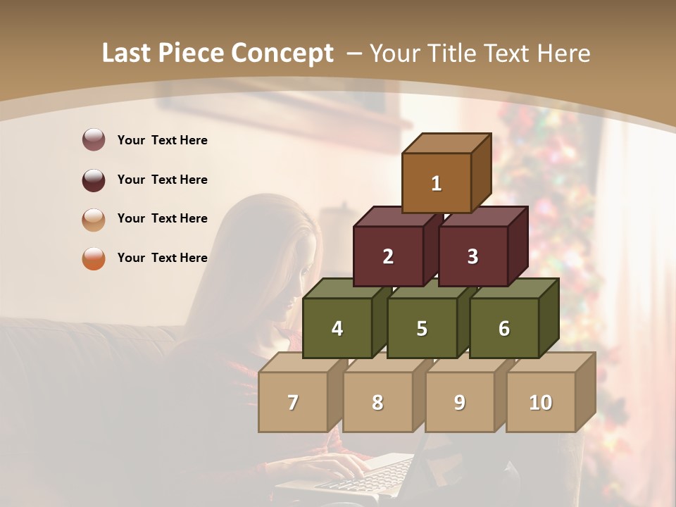 Female Online Web PowerPoint Template