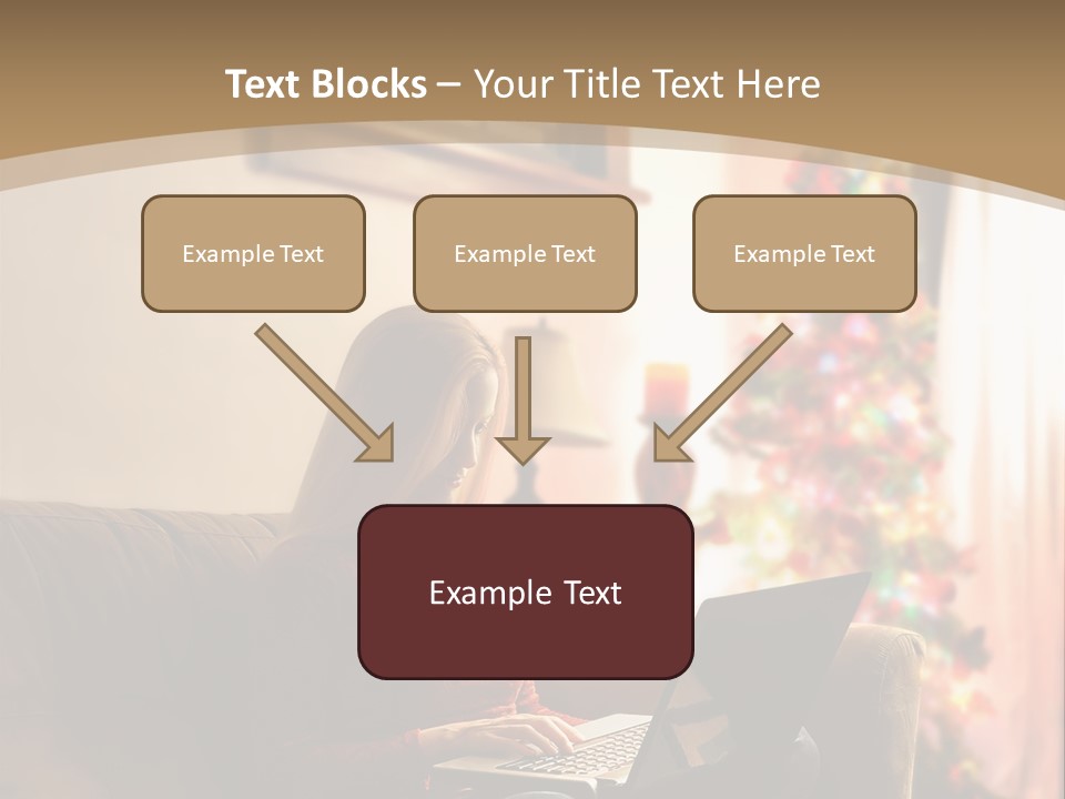 Female Online Web PowerPoint Template