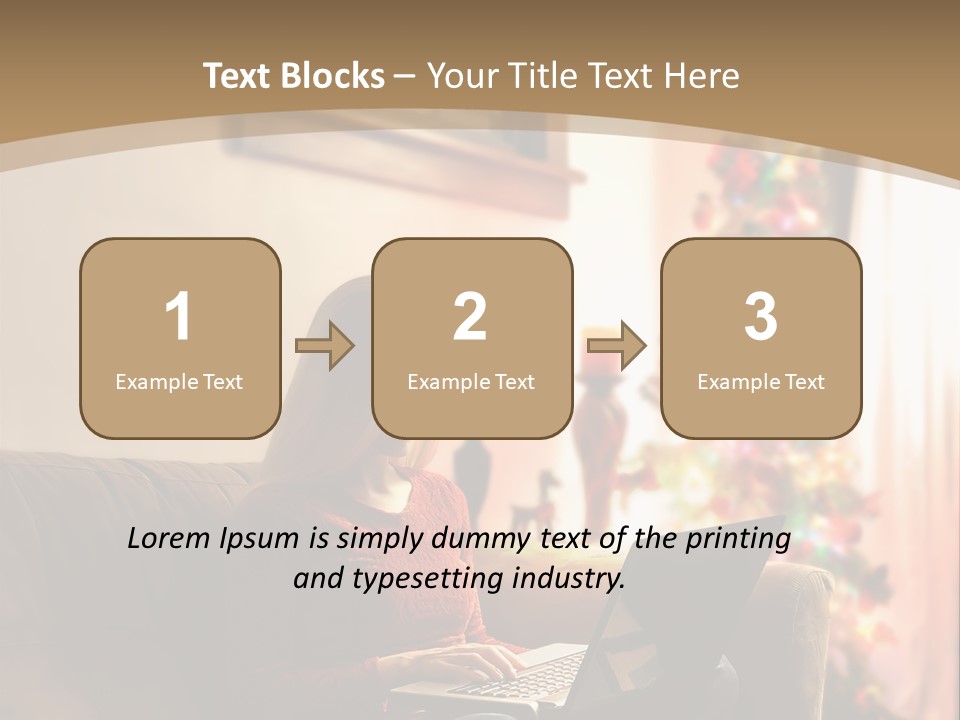 Female Online Web PowerPoint Template