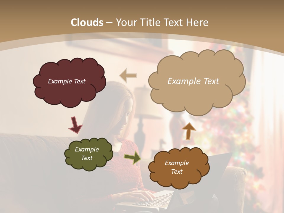 Female Online Web PowerPoint Template