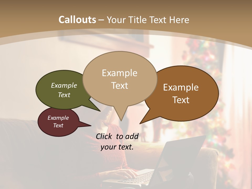 Female Online Web PowerPoint Template