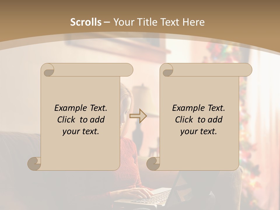 Female Online Web PowerPoint Template