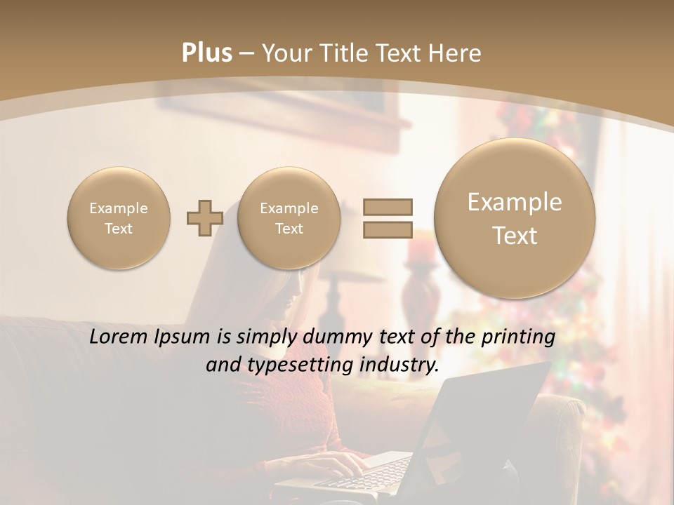 Female Online Web PowerPoint Template