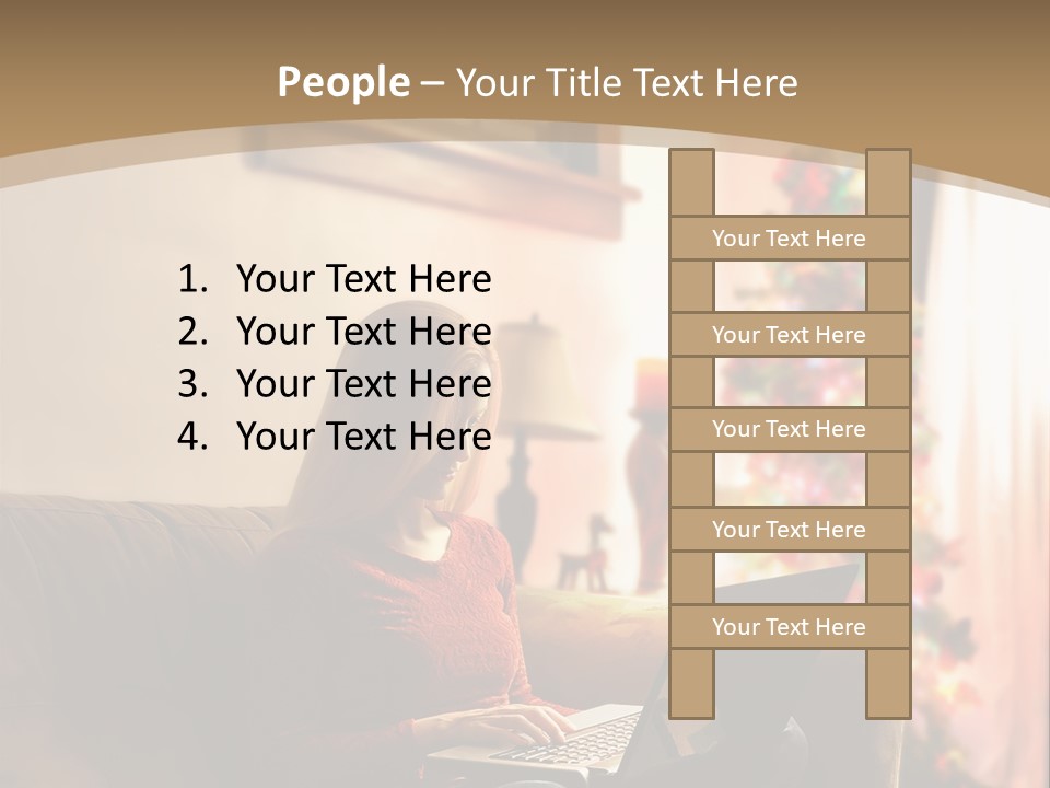 Female Online Web PowerPoint Template