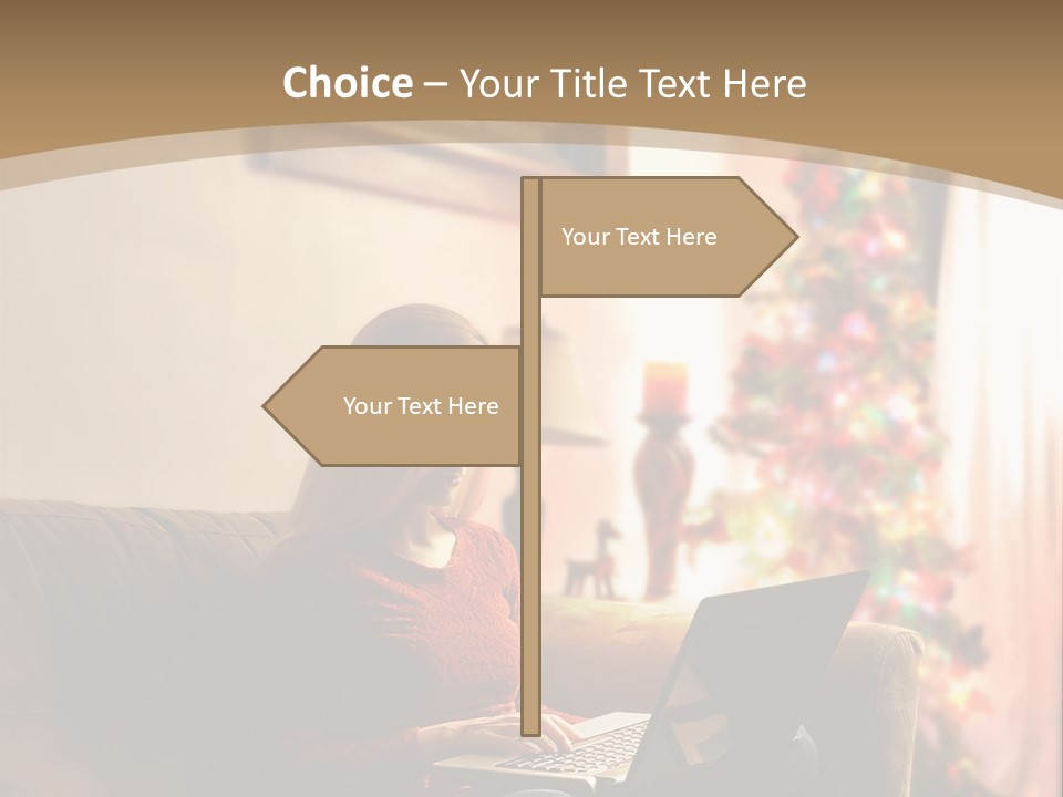 Female Online Web PowerPoint Template