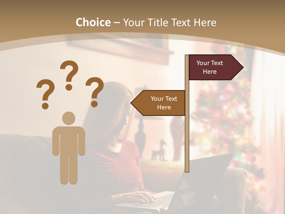 Female Online Web PowerPoint Template