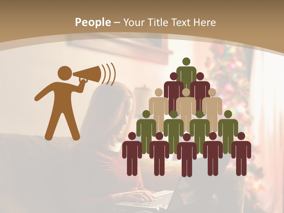 Female Online Web PowerPoint Template