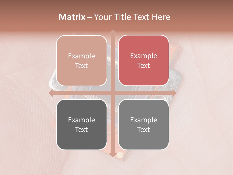 Electronics Silicon Palm PowerPoint Template