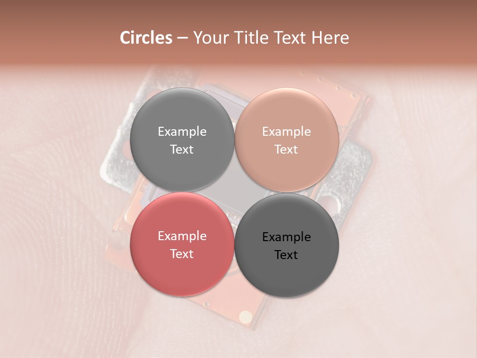 Electronics Silicon Palm PowerPoint Template