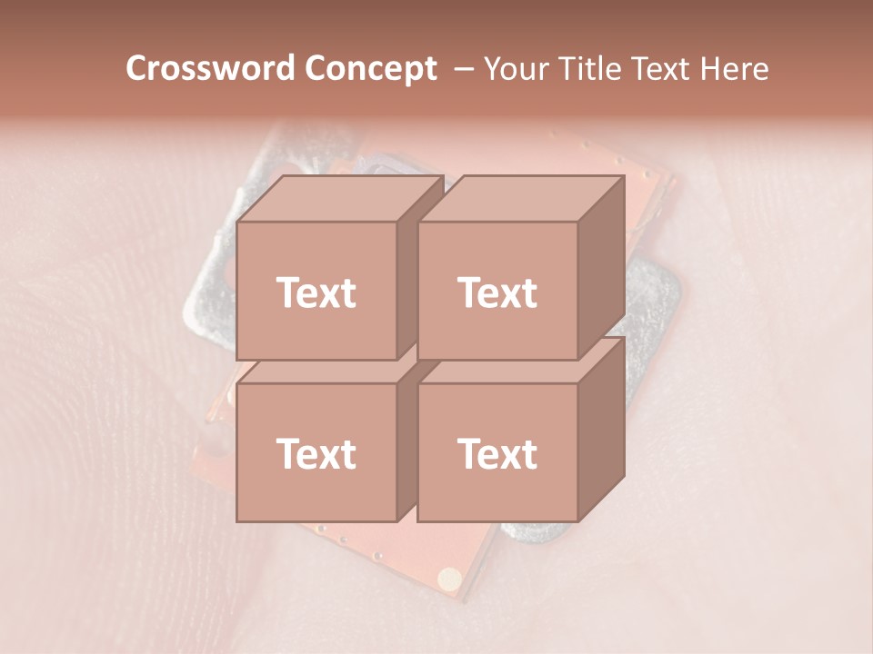 Electronics Silicon Palm PowerPoint Template