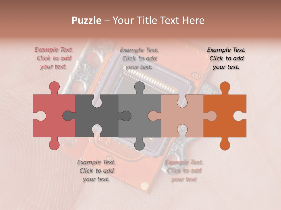 Electronics Silicon Palm PowerPoint Template