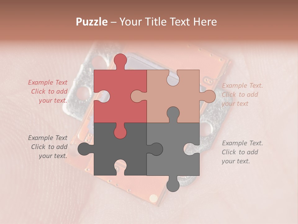 Electronics Silicon Palm PowerPoint Template