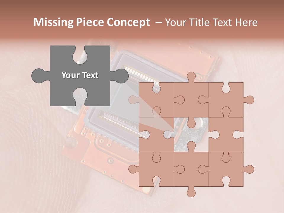 Electronics Silicon Palm PowerPoint Template