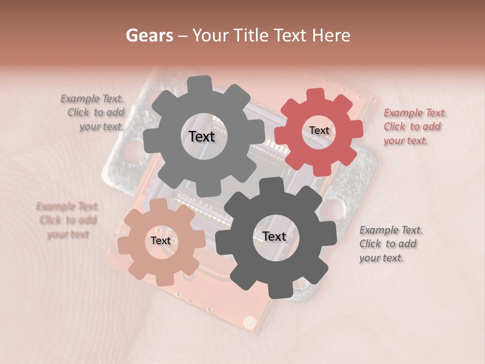 Electronics Silicon Palm PowerPoint Template