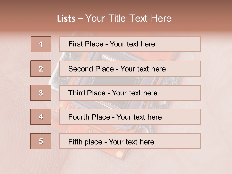Electronics Silicon Palm PowerPoint Template