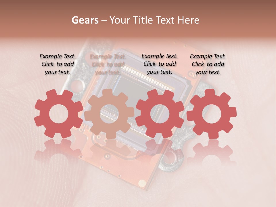 Electronics Silicon Palm PowerPoint Template