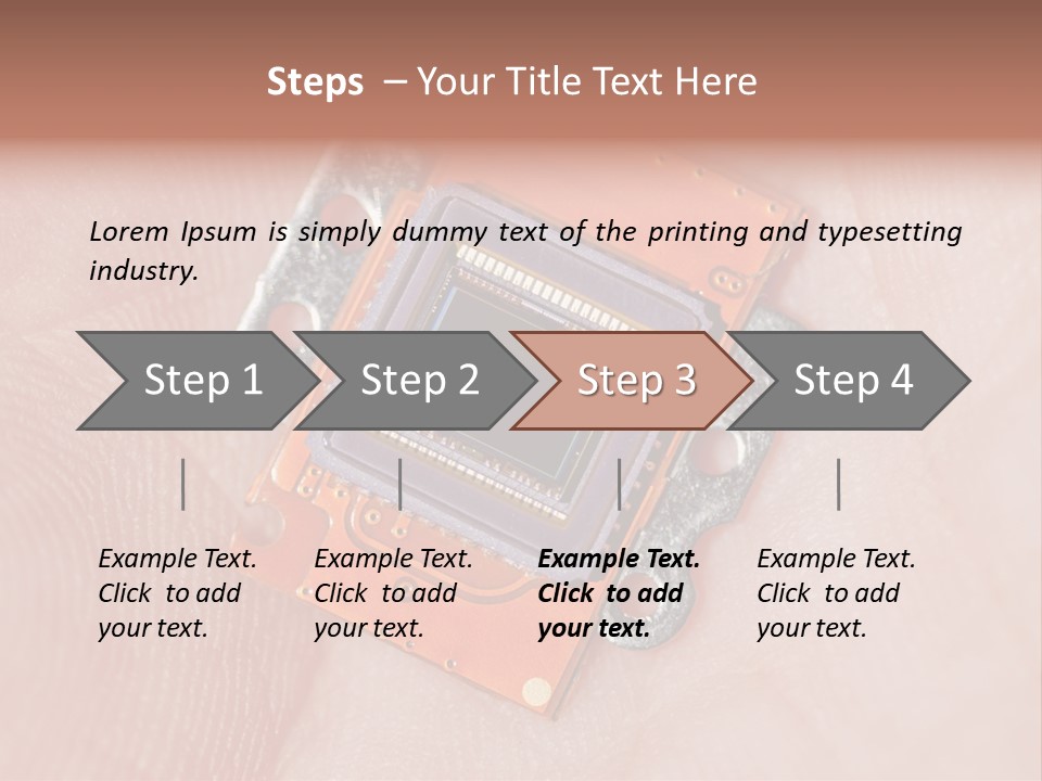 Electronics Silicon Palm PowerPoint Template